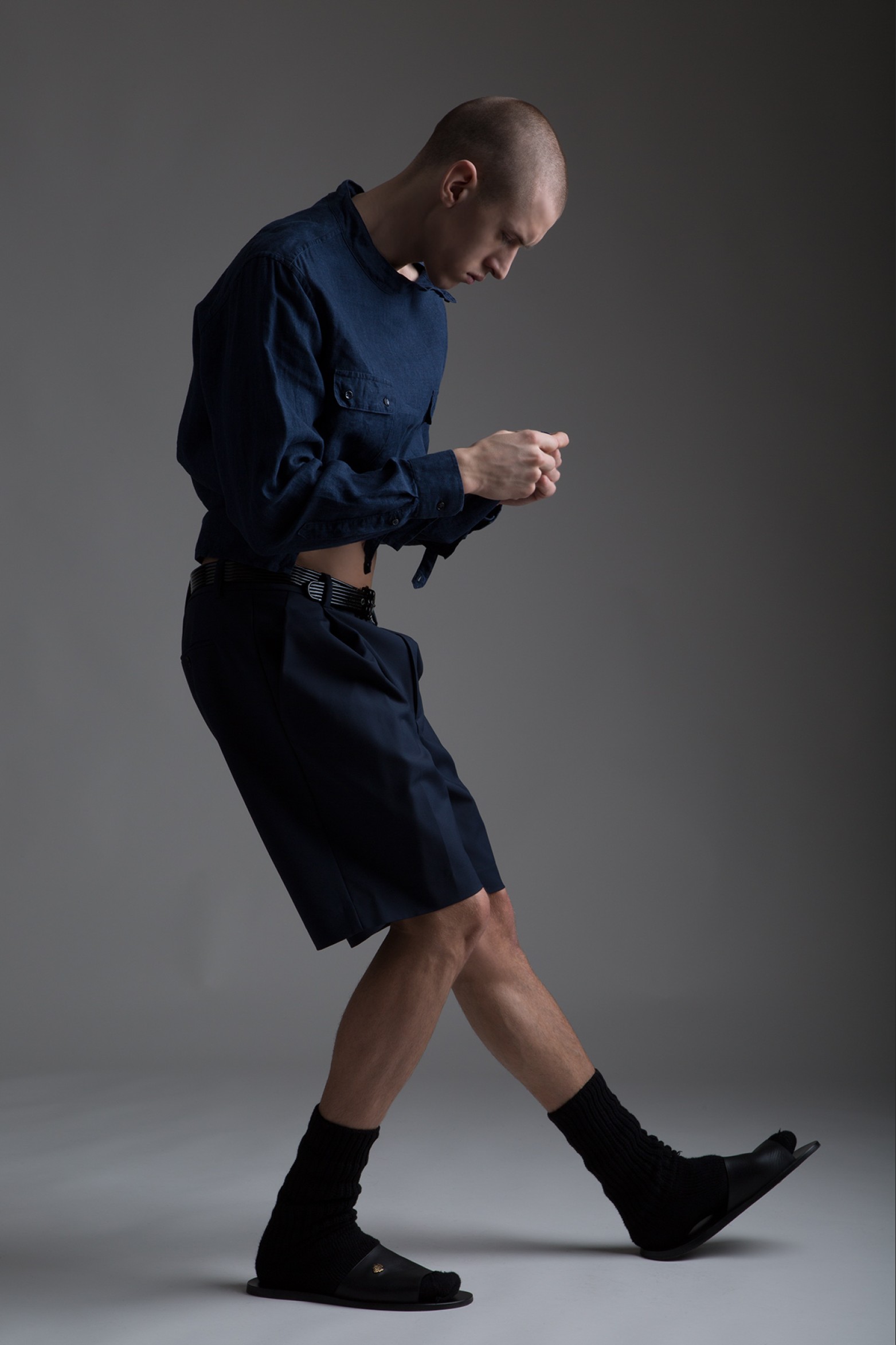 Phillip Lim Men's Navy Blue Shorts SHO16 | The New World Order